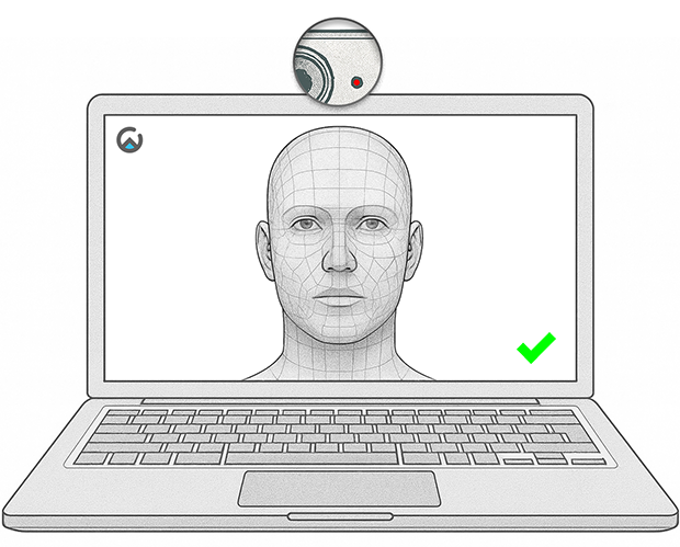 User enabling webcam for ComplyWall