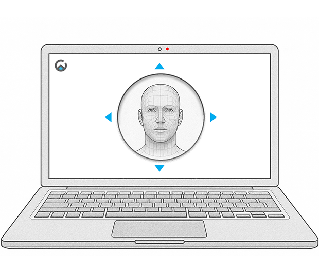 ComplyWall in-browser AI analyzing face